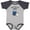 Baseball Heather and Navy, variant on Inktastic Happy Birthday, Daddy Cute Penguins Boys or Girls Baby Bodysuit