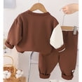 thumbnail image 6 of Boys Outfits 2 Piece Graphic Print Long Sleeve Crew Neck Top And Jogger Pants Outdoor Wear Baby Boys' Clothing Sets, 6 of 9