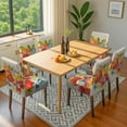 thumbnail image 2 of Chair Covers for Dining Room Chairs Stretch Printed Dining Chair Cover Set Of 6,Washable Elastic Pioneer Colorful Floral Kitchen Chair Slipcovers, Removable Seat Protector for Home or Party, 2 of 8