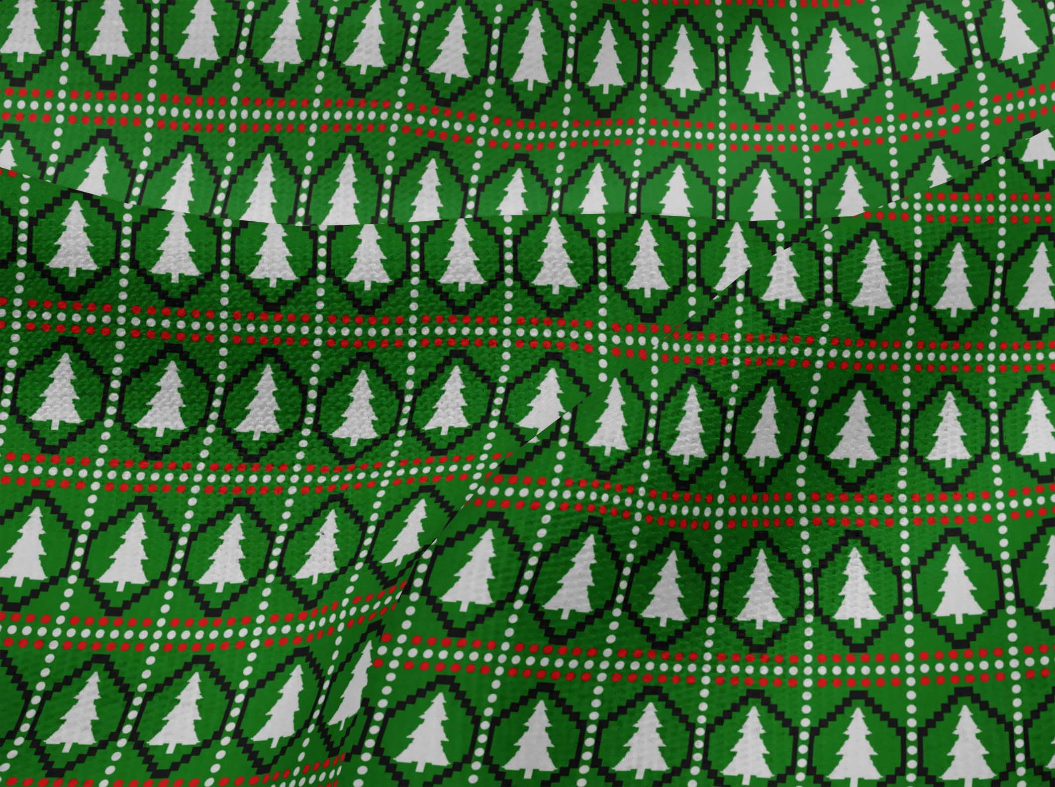 oneOone Viscose Jersey Green Fabric Merry Christmas Craft Projects Decor Fabric Printed By The Yard 60 Inch Wide-K7Z
