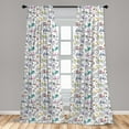 thumbnail image 5 of Ambesonne Bicycle Curtains, Retro Colorful Bikes, Pair of 28"x84", Multicolor, 5 of 5
