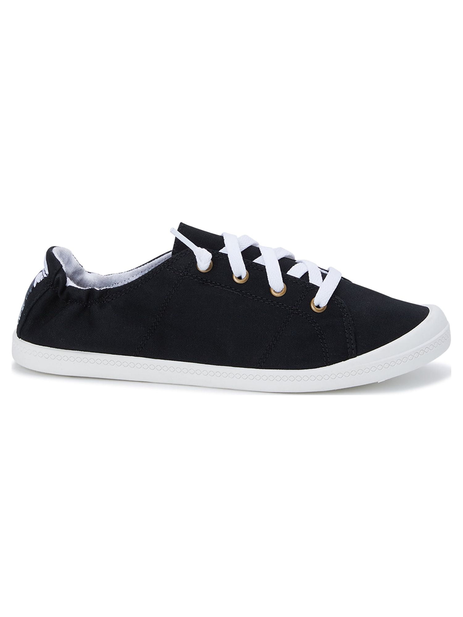 Time and Tru Women's Scrunch Back Slip-On Sneaker,Wide Width Available