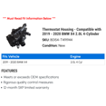 thumbnail image 2 of Thermostat Housing - Compatible with 2019 - 2020 BMW X4 2.0L 4-Cylinder, 2 of 2