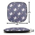 thumbnail image 6 of Birds Chair Seating Cushion, Funny Shapes with Swirls and Curls Leafy Floral Vintage, Soft Seat Pads for Office with Anti-slip Backing, 16"x16", Indigo Pink, by Ambesonne, 6 of 6