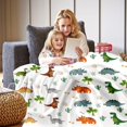 thumbnail image 2 of Dinosaur Blanket for Boys Girls, Dinosaur Blankets for Kids Teens Adults Fleece Flannel Cozy Dino Blanket for Boys Birthday Children''s Day Gifts Soft Throw Blanket for Couch Bed, 40\\, 2 of 6