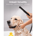 thumbnail image 6 of DOMETOUR Daul Square Rain Shower Head with Handheld Spray & 6 Body Massage Jets, Thermostatic Shower System Bathroom Shower Set, Black, 6 of 9