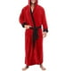thumbnail image 1 of Bata larga para hombre, forro polar, con capucha, ropa de dormir, albornoz, ropa de dormir, 1 of 2