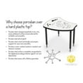thumbnail image 3 of MooreCo Porcelain Steel Dry Erase Rectangle Activity Table in White/Black, 3 of 4
