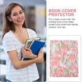 thumbnail image 4 of HUGFEGWE Book Cover Sleeve Paperback Protector: Book Covers for Hardcover - Soft Cloth Book Protector with Flower Pattern - Adjustable Book Sleeve for Notebook Bible Planner Book Lovers Accessories, 4 of 9