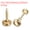 Gold, variant on Uxcell 4Pack 15mm Decorative Screws with Caps Mirror Screws for Mirrors Tables Bronze