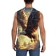 thumbnail image 4 of Fotbe Golden Sky Bald Eagle Men's Camiseta sin Mangas Estampada para Hombres, Playera Casual para Gimnasio, Entrenamiento, Playa-XX-Large, 4 of 7