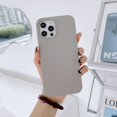 thumbnail image 1 of Funda de silicona líquida sólida Original de lujo para iPhone 13 12 11 Pro Max para iPhone 14 11 Xr Xs MAX funda trasera suave Tpu Fundas Tan Jianjun unisex, 1 of 2
