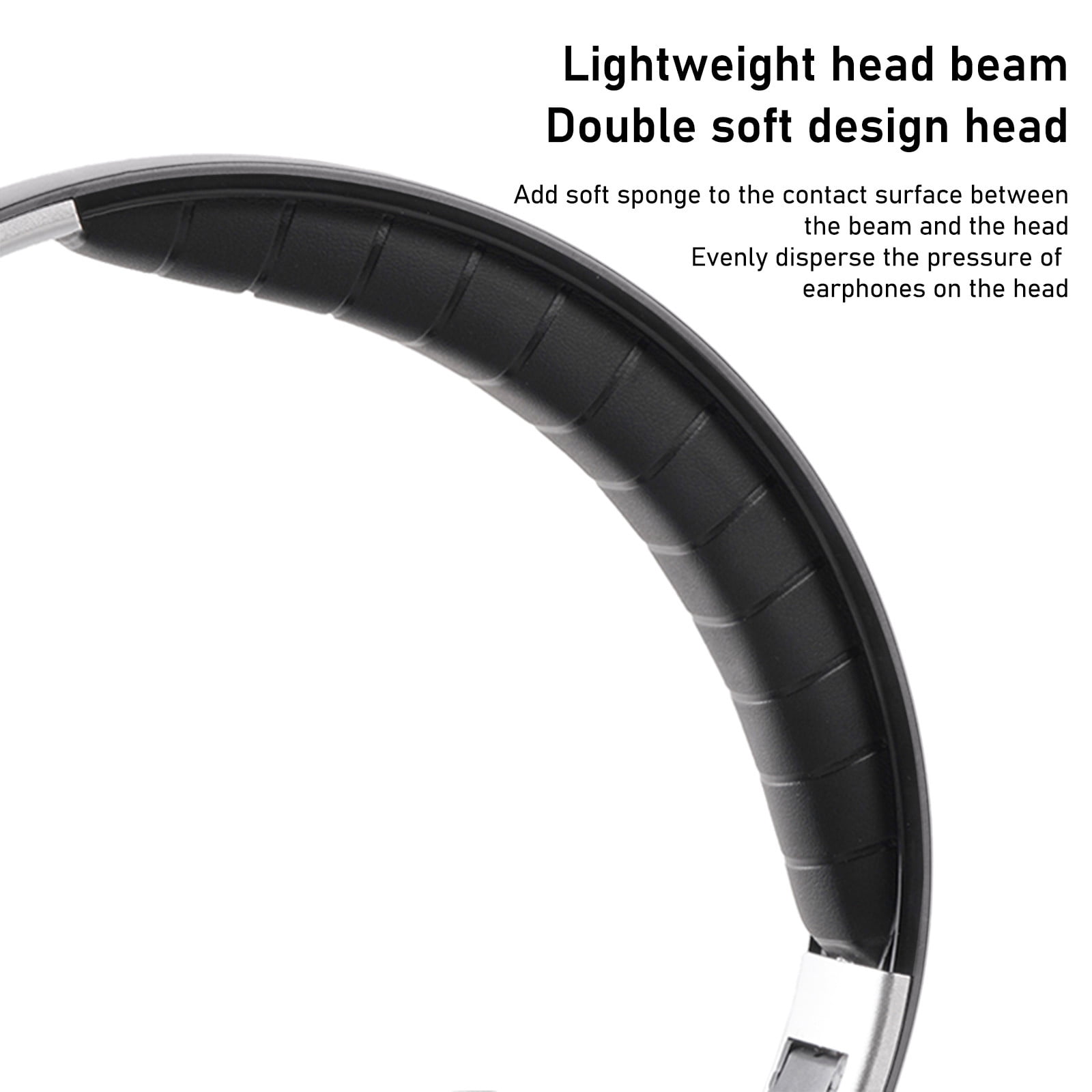 Bluetooth Headphones Over Ear,65H Playtime and 6 EQ Music Modes with Microphone,HiFi Stereo Foldable Lightweight Wireless Headset,Deep Bass for Home Office Cellphone PC Etc.,White