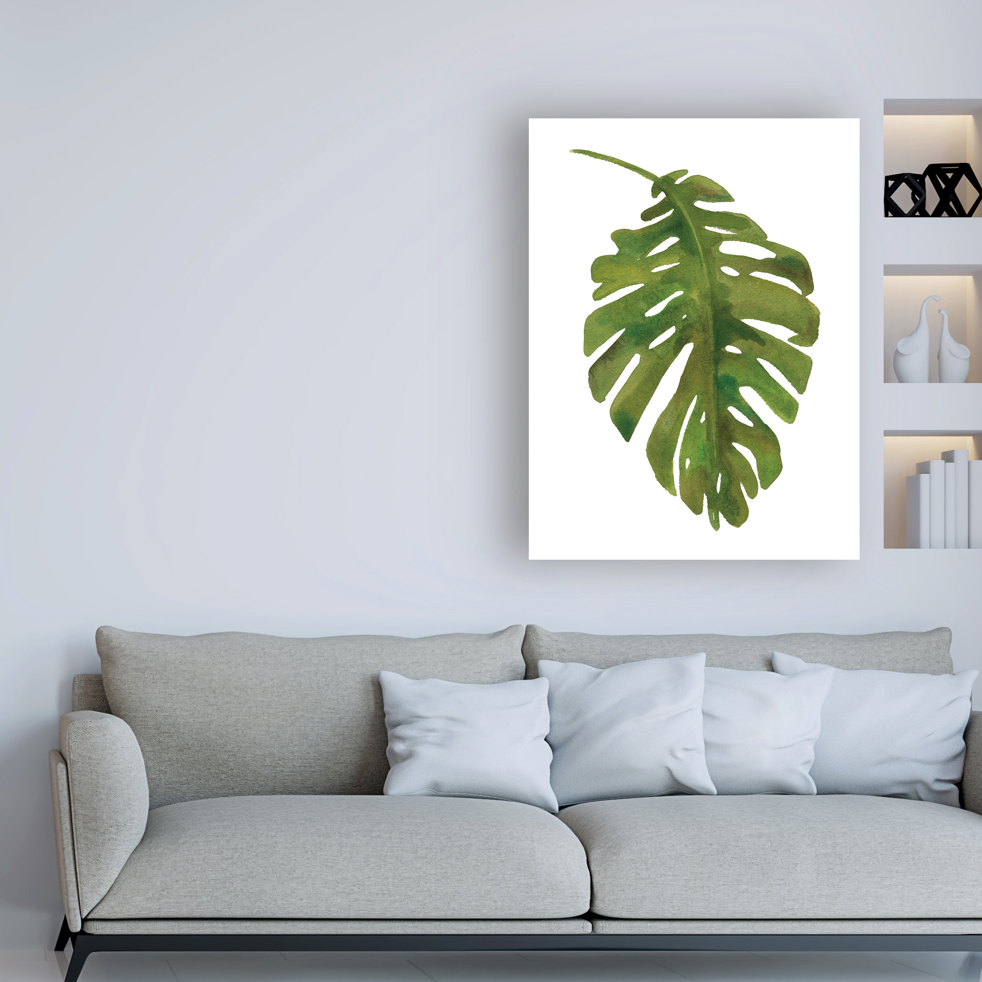 Trademark Fine Art 'Tropical Palm Paint' Canvas Art by Wild Apple Portfolio