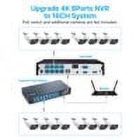 ZOSI 8CH 5MP Outdoor PoE Security Camera System, 4pcs 5MP Audio PoE IP Surveillance Camera with Spotlight, 4K 8CH NVR Built-in 2TB HDD, Smart Person/Vehicle Detection