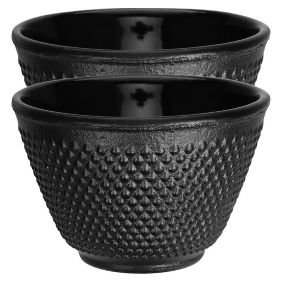 MLINS 2pcs Tea Mug Cast Iron Drinkware Tea Cups Retro Style Tea Cups Kung Fu Teaware 120ml