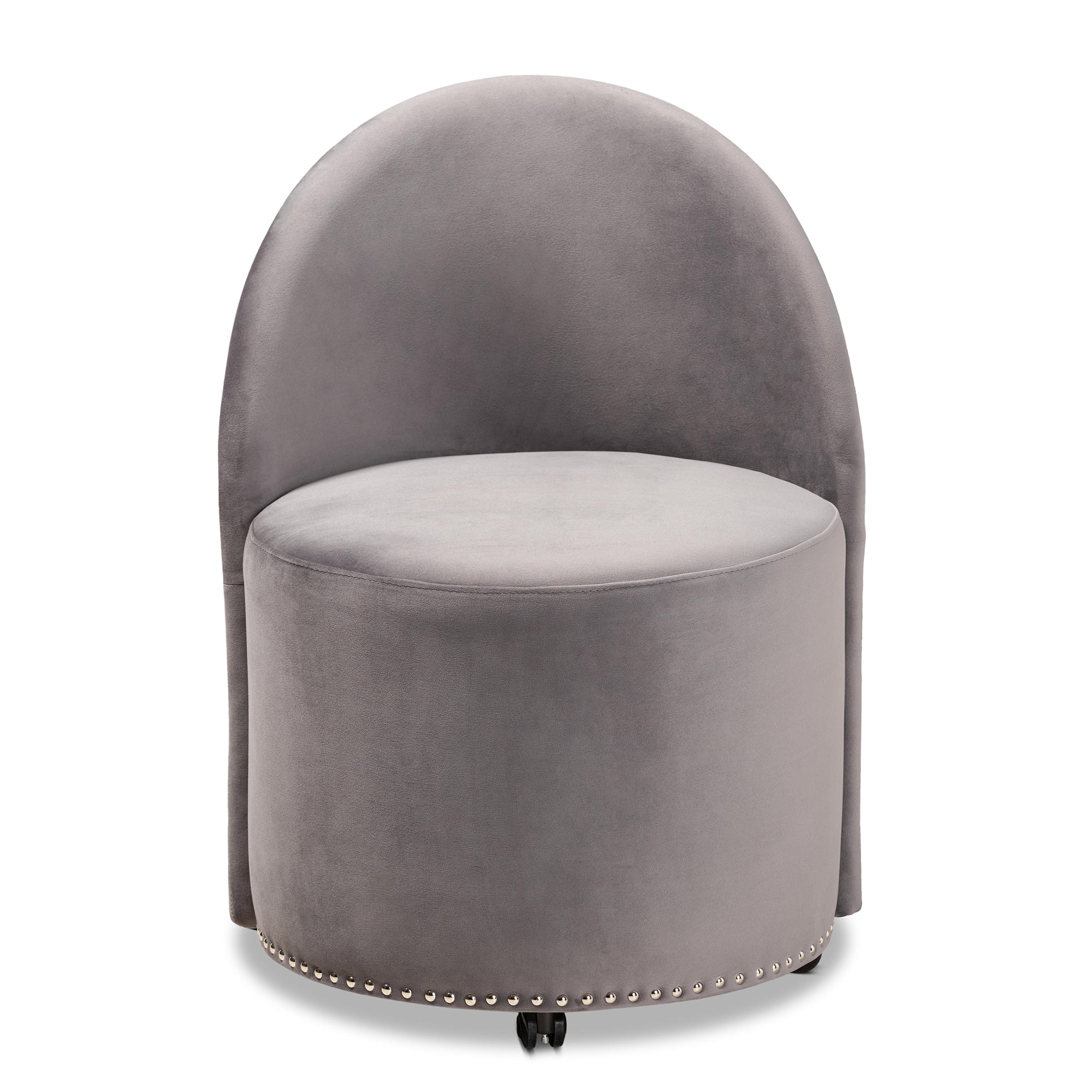Baxton Studio Bethel Bucket Chair, Grey