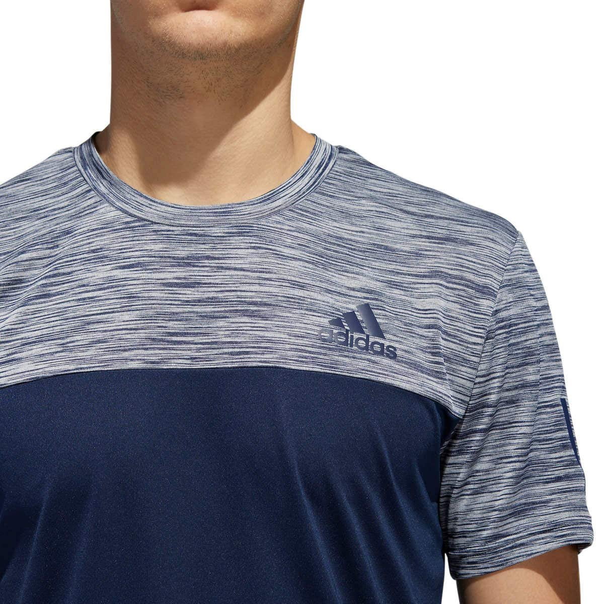 adidas Mens Training Essentials Tech Tee Conavycollegiate Heather, Medium