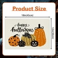 thumbnail image 3 of MOQIN Halloween Placemats Set of 4 - Seasonal Table Mats for Kitchen Dining Decoration, Spooky Theme Water-Resistant Mats for Holiday Parties and Home Use, 18 x 12 inches, 3 of 9