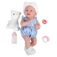 thumbnail image 5 of JC Toys La Newborn All-Vinyl-Anatomically Correct Real Girl 15 Baby Doll in Blue and Deluxe Accessories, Designed by Berenguer., Blue/White, 5 of 5