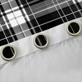 thumbnail image 4 of Castle Fairy Grid Curtains Pack of 2 (42x84 Each),Stripes Plaid Curtains Blackout, 4 of 6