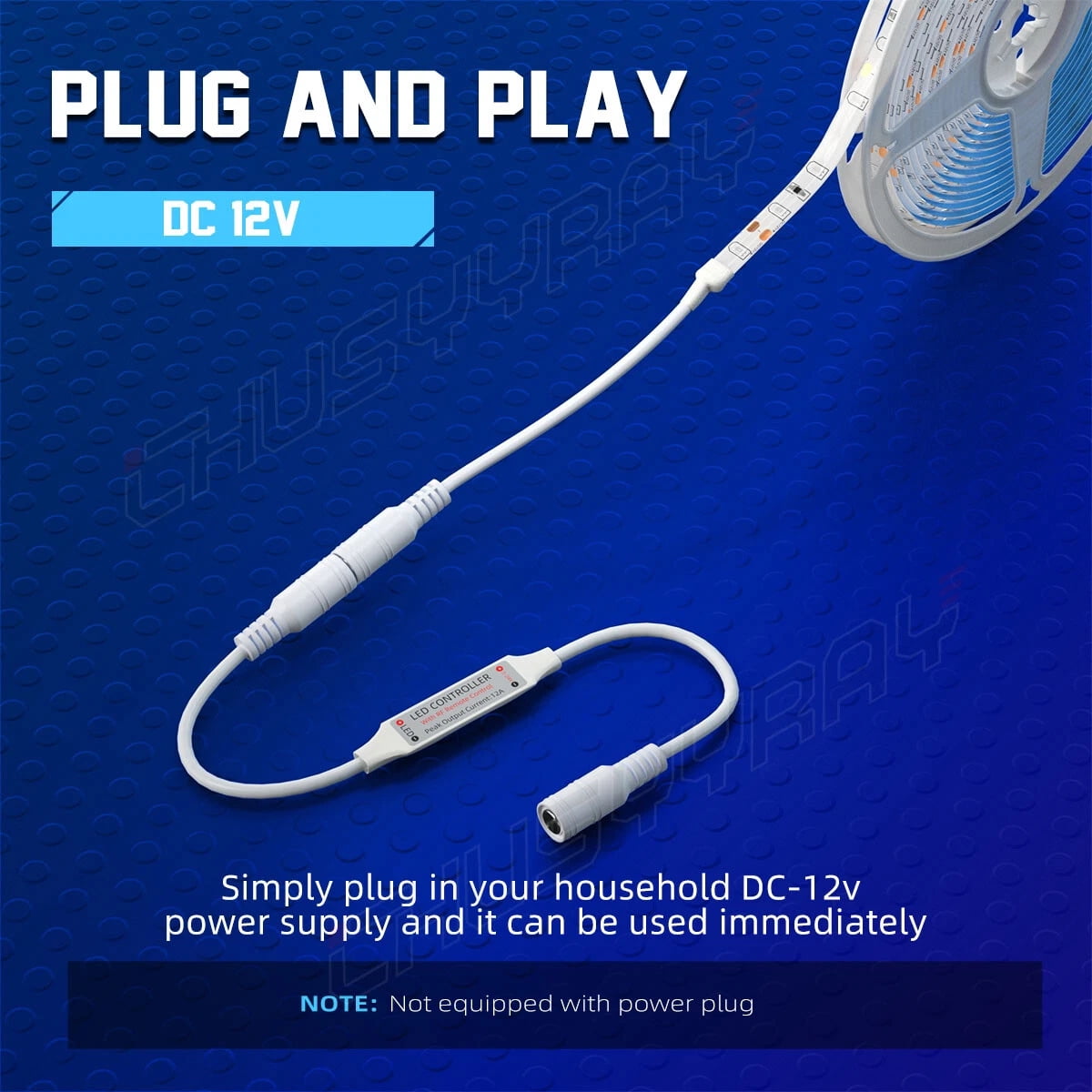 CHUSYYRAY 10m/32ft 2835 Blue Led Strip Lights TV Back Lights for Bar Party Room Xmas Bar Decor