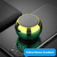 thumbnail image 1 of Minialtavoz portátil Yuxing Bluetooth amarillo y verde, 1 of 5