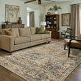 thumbnail image 6 of BERTHMEER 6'x9' Washable Area Rugs for Living Room Vintage Brown Bedroom Kitchen Rugs Non Slip Carpets Office Farmhouse Dorm Dining Room Oriental Traditional Distressed Rugs, 6 of 6