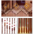 thumbnail image 6 of Wooden Bead Curtain, Door Curtain Partition Door Screen Panel Beaded String Curtain for Doorways Living Room Kitchen (90cm x 220cm 31 Lines), 6 of 8