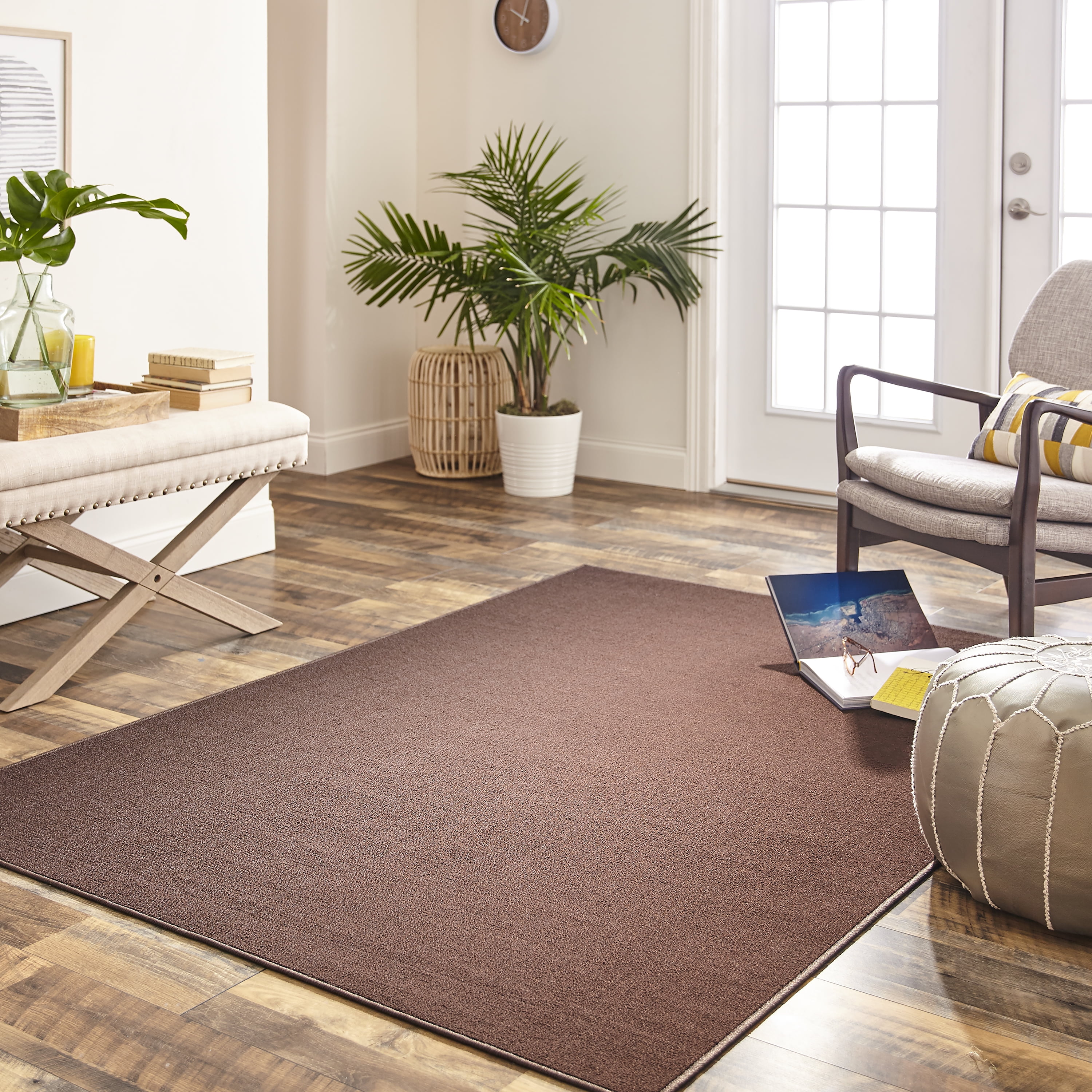 Mainstays Titan Area Rug Brown Inventory Checker Brickseek