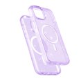 thumbnail image 3 of for iPhone 15 Plus Magnetic Case [Compatible with Magsafe], Clear Glitter Full Body Protective Cover Slim TPU Transparent Shockproof Bling Phone Case for iPhone 15 Plus 6.7", Purple, 3 of 7