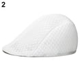 thumbnail image 6 of harmtty Unisex Fashion Duck Mesh Sun Flat Cap Golf Beret Newsboy Cabbie Baseball Hat,Grey, 6 of 8