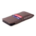 thumbnail image 2 of Dockem Provincial Wallet Sleeve for iPhone 14 Pro Max, 13 Pro Max, 12 Pro Max, 11 Pro Max, XS Max, 8 Plus, 7 Plus, 6/6S Plus: Slim Professional Pouch with 2 Pockets [Brown], 2 of 9