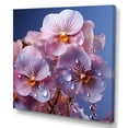 thumbnail image 2 of Designart "Magically Transparent Pink Pansies" Pansies Wall Art Living Room, 2 of 7