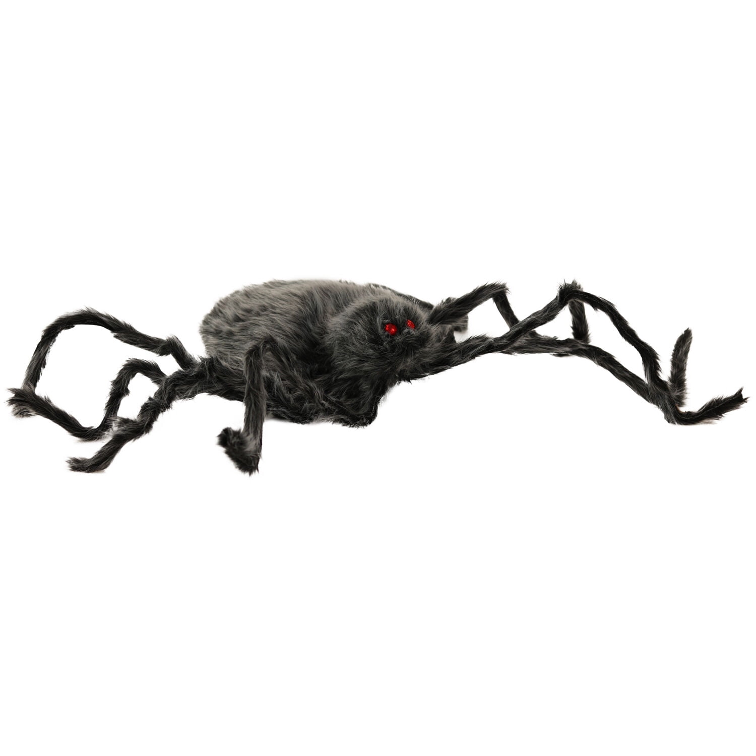 Haunted Hill Farm 4.3-ft. Grey Spider, Indoor/Covered Outdoor Halloween Decoration, Poseable, Manon