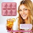 thumbnail image 5 of Mini Highland Cow Ice Mold, Highland Cow Silicone Mould– Cute 3D Ice for Drinks, Cocktails & Parties, Gifts for Animal Lovers & Entertaining Mini Highland Cow Ice Mold-Pink-1pc-A3, 5 of 7