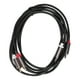 thumbnail image 1 of Cable de audio 2RCA macho a 2RCA macho, doble chapado en oro para cable RCA para TV a amplificador, 2M/6,6 pies, 1 of 9