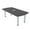 Asian Night w/Silver Base with Electric, variant on 3X5 Arc Rectangle Conference Table With Post Leg Power And Data