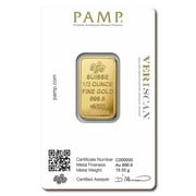 1/2 oz Gold PAMP Suisse Lady Fortuna Veriscan® Bar w/ Assay