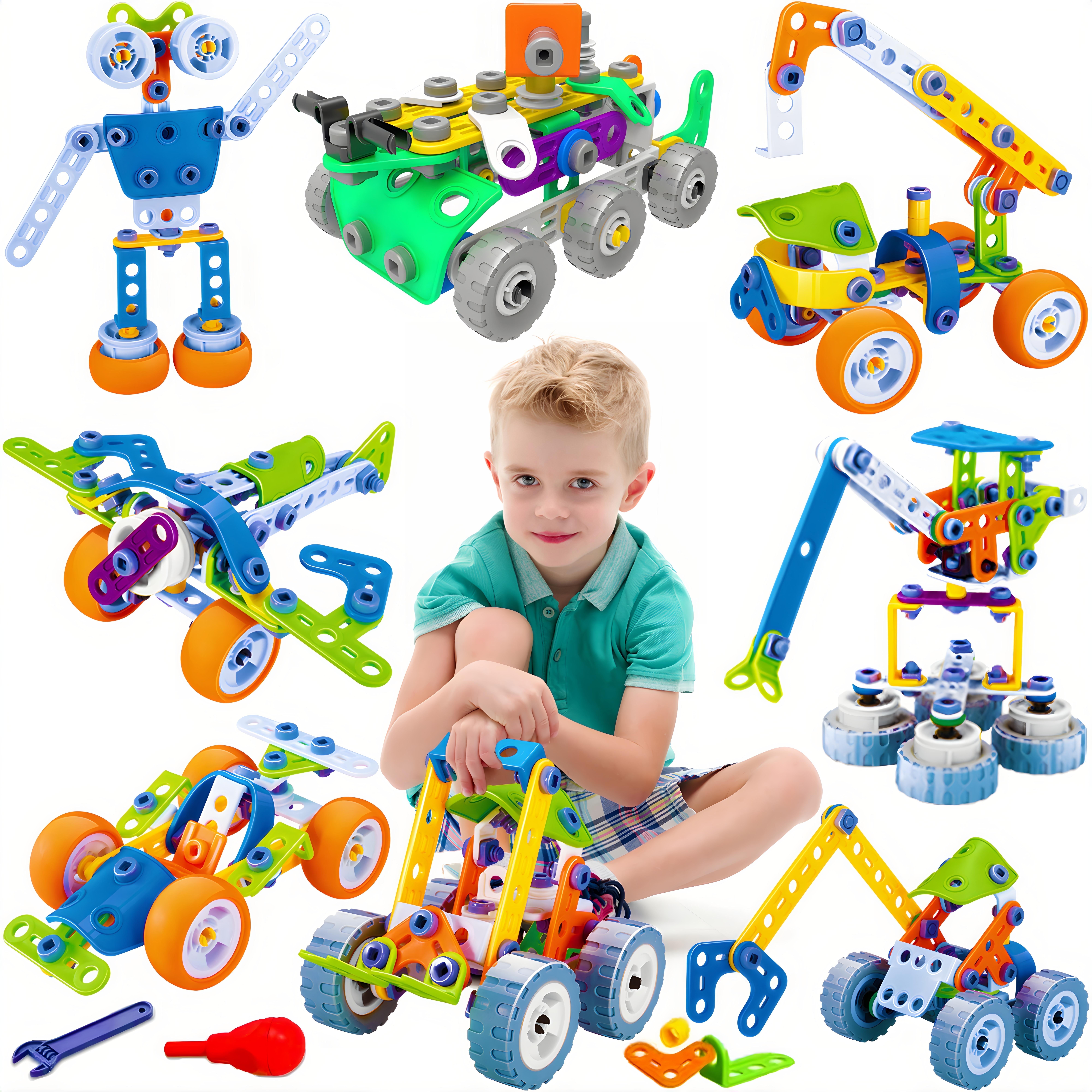 USA Toyz 163pk Boltz Learning Resources Toy Box Building Toys
