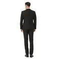 thumbnail image 2 of Beauty-Emily Men's 4-Piece Suit Set with Jacket, Vest, Pants & Black Tie – V-Neck Design, Tailored Fit, Wedding, Party & Business Wear, 2 of 7