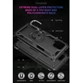 thumbnail image 5 of for Galaxy A42 5G Case,with HD Screen Protector,[Military Grade] Ring Car Mount Kickstand Hybrid Hard PC Soft TPU Shockproof Protective Case for Samsung Galaxy A42 5G (Black), 5 of 12