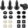 thumbnail image 1 of Yazoeia 4 Sets License Plate Screws Kits, Rust-Proof & Anti-Rattle & Anti Theft Stainless Steel Self Tapping Mounting Bolts for Auto Tag Frame Cover Holder, Universal for Car Truck SUV CJC912-114739, 1 of 6
