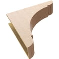 thumbnail image 6 of 9"W x 36"D x 36"H Thin Olympic Rough Cedar Woodgrain TimberThane Corbel, Primed Tan, 6 of 6