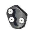 thumbnail image 1 of Almohadilla de placa de ampliación de pata de motocicleta, CNC, aleación de aluminio, para , soporte auxiliar de repuesto para , negro Sunnimix Almohadilla para agrandar la pata de cabra, 1 of 8
