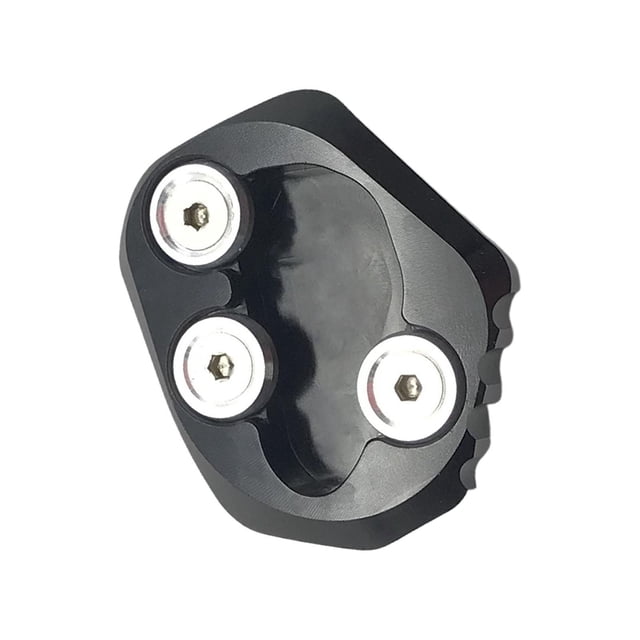 Almohadilla de placa de ampliación de pata de motocicleta, CNC, aleación de aluminio, para , soporte auxiliar de repuesto para , negro Sunnimix Almohadilla para agrandar la pata de cabra