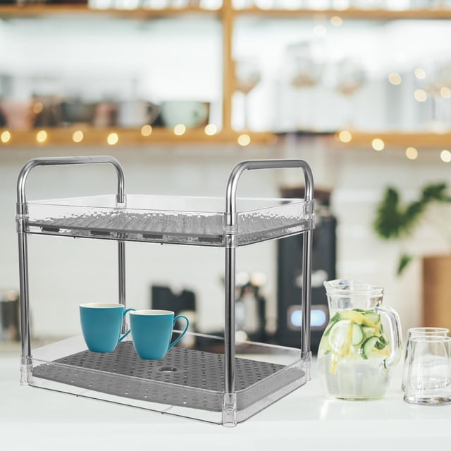 OUNONA De Platos De Cocina Transparente Con Estructura Duradera Y Funcional