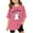 Hot Pink, variant on LUOGENLI Girls' Graphic T Shirt Casual Loose Fit Short Sleeve Tee with Cat and Letter Print Comfortable Top for Toddler and Youth Grey Size 9-10 Years