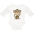 thumbnail image 3 of Inktastic Monkey Boys or Girls Long Sleeve Baby Bodysuit, 3 of 5