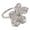 Silver, variant on Flower Rings for Women Floral Boho Vintage Cubic Zirconia Silver Gold Plated Stainless Steel Personalized Unique Exaggeration Jewelry Silver Size 6